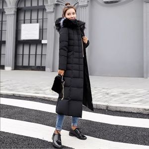 Full length Woman's winter coat